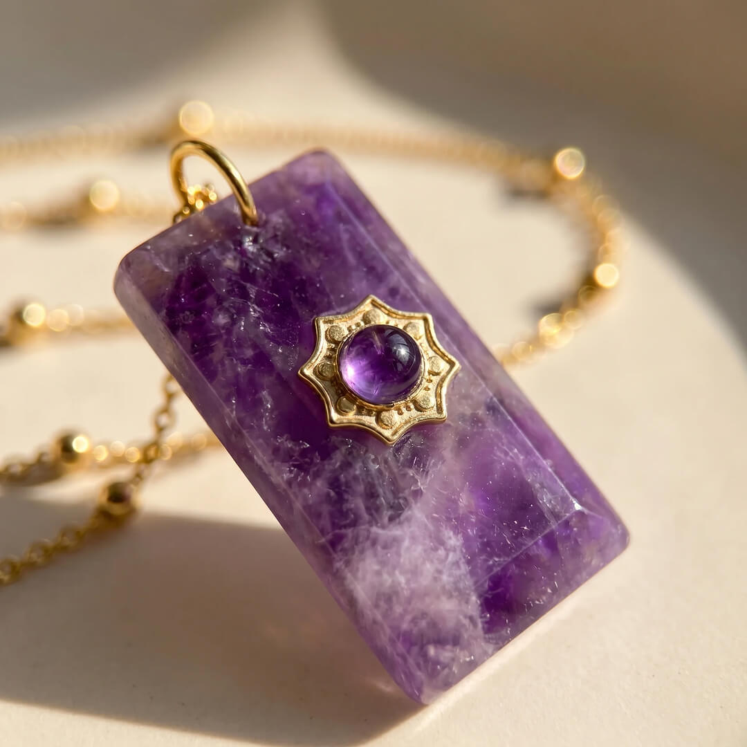 "Soft Wisdom" Pendant in Amethyst