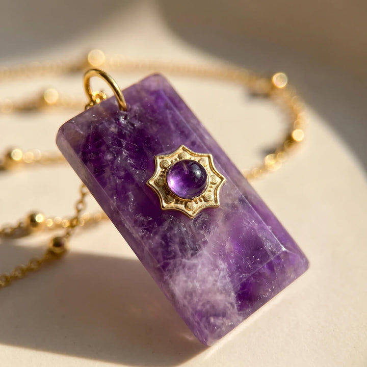 "Soft Wisdom" Pendant in Amethyst