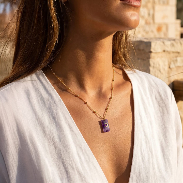 "Soft Wisdom" Pendant in Amethyst