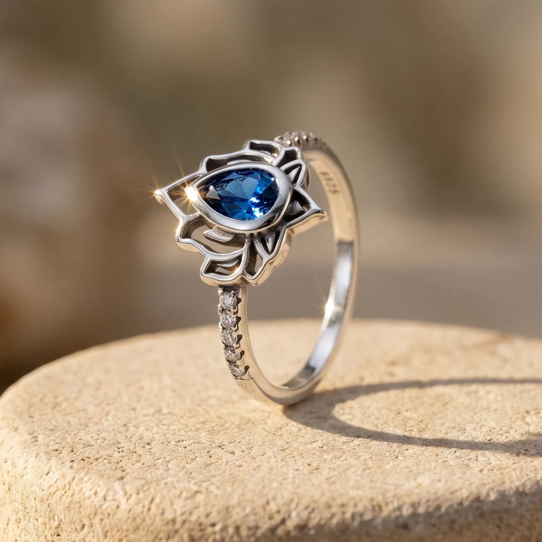 Adjustable Ring "Lotus Awakening"