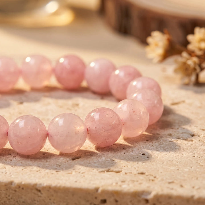 "Unconditional Love" Bracelet in Rose Quartz