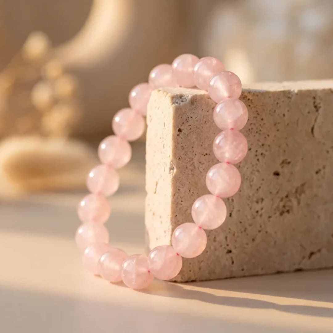 "Unconditional Love" Bracelet in Rose Quartz