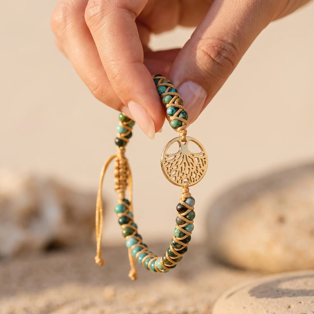 "Eternal Life" Bracelet in African Turquoise