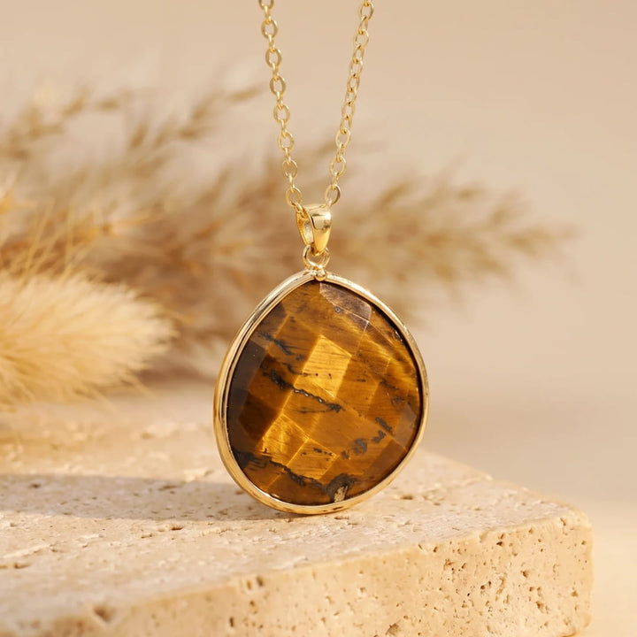 "Drop of Light" Pendant in Tiger's Eye