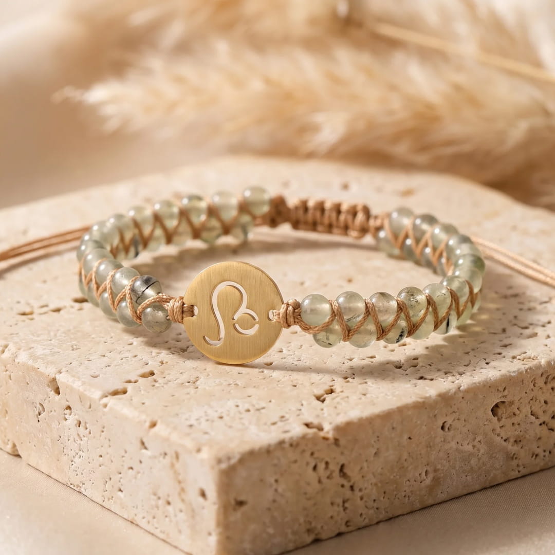 "12 Constellations" Braided Bracelet in Natural Stones