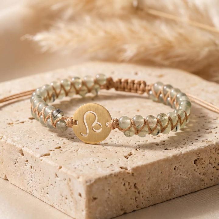 "12 Constellations" Braided Bracelet in Natural Stones