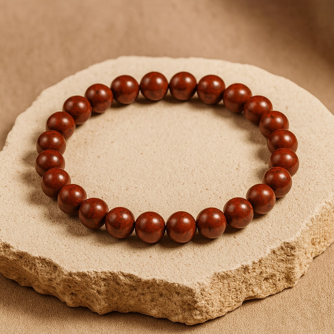 "Endurance" Bracelet in Red Jasper