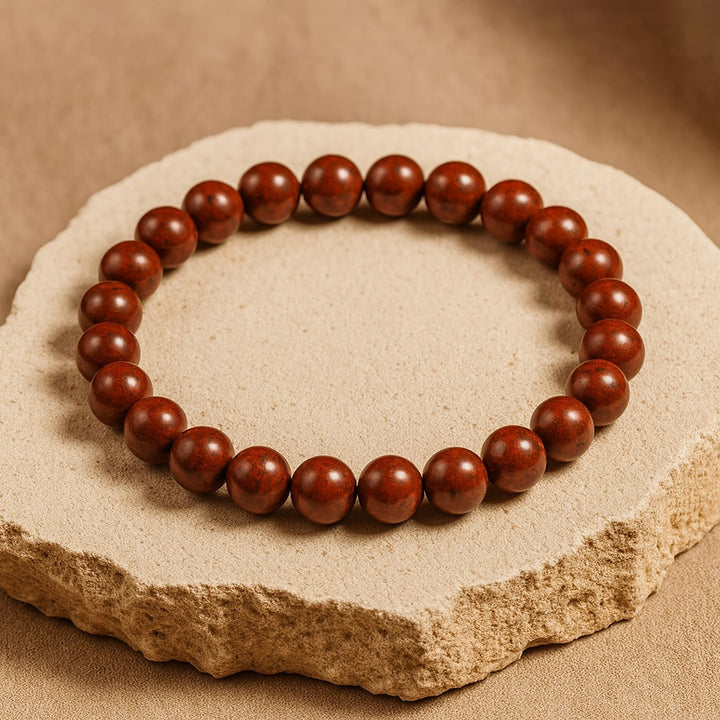 "Endurance" Bracelet in Red Jasper