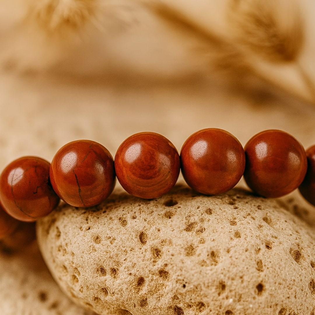"Endurance" Bracelet in Red Jasper