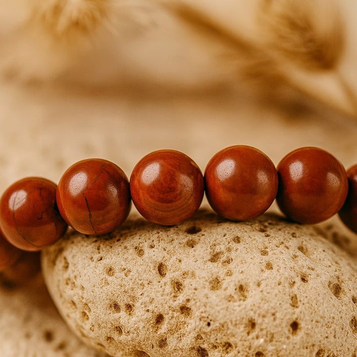 "Endurance" Bracelet in Red Jasper