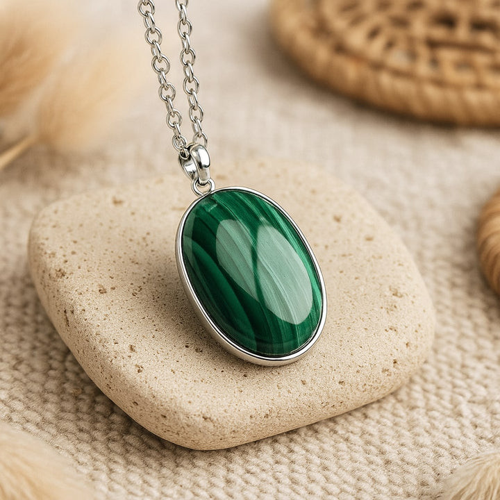 "Inner Renaissance" Pendant in Malachite