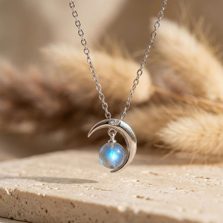 "Enchanted Moon" Pendant in Labradorite