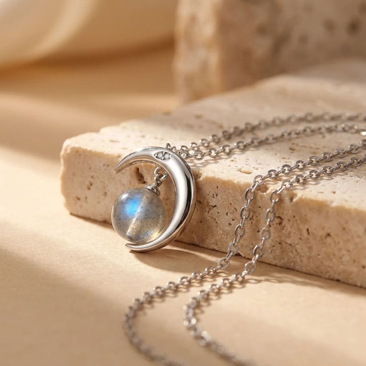 "Enchanted Moon" Pendant in Labradorite