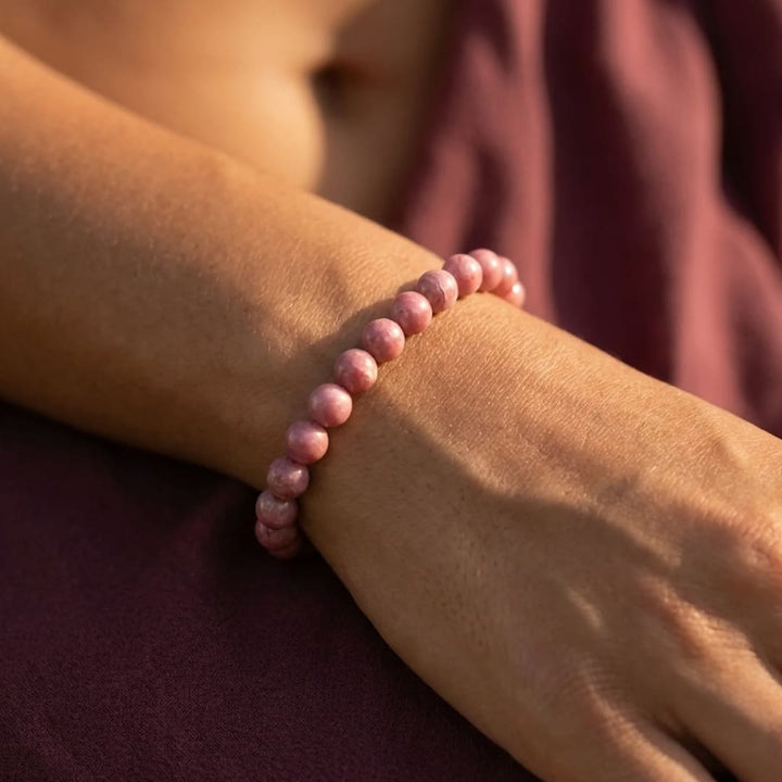 "Sweetness of the Heart" Rhodonite Bracelet