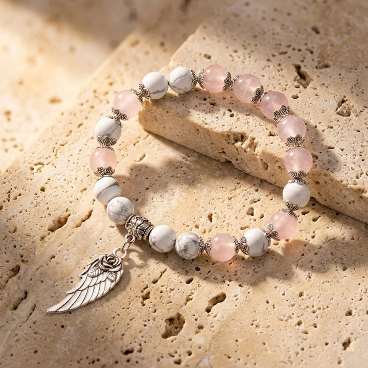 "Angel Wing" Bracelet in Natural Stones