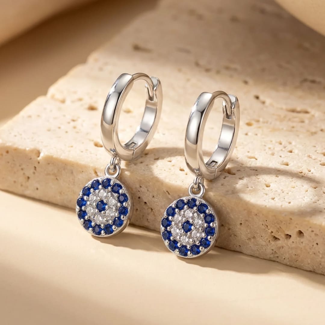 "Ear Rings 'Blue Eye' – Traditional Symbol of Protection