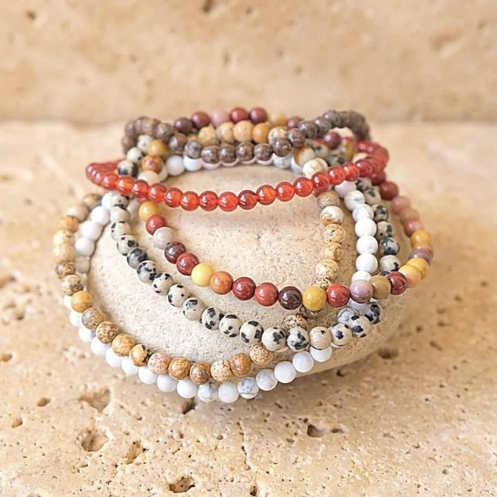 Fine Stone Bead Bracelet 4mm
