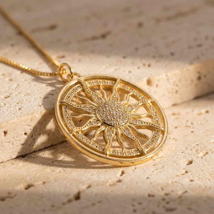 Golden Sun Necklace "Inner Radiance"