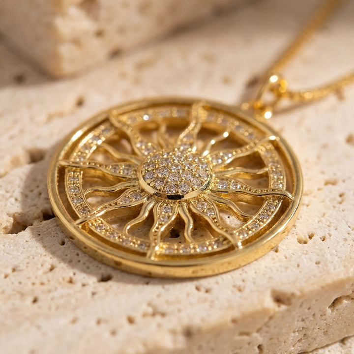 Golden Sun Necklace "Inner Radiance"
