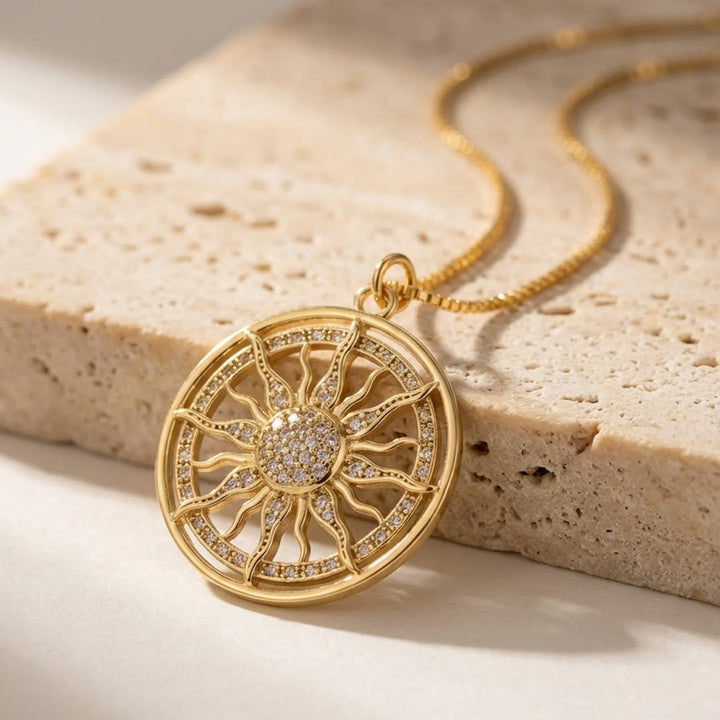 Golden Sun Necklace "Inner Radiance"