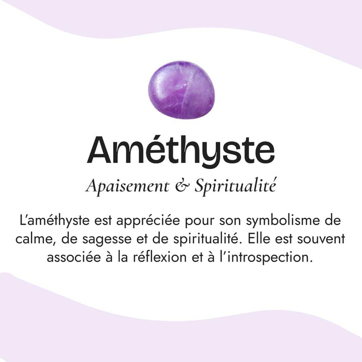 "Calming Symbol" Amethyst Bracelet