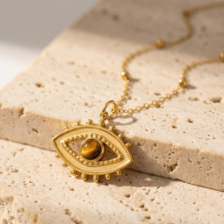 "Bad Eye" Necklace in Tiger's Eye