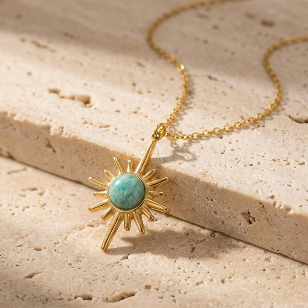 "Star of Hope" Amazonite Pendant