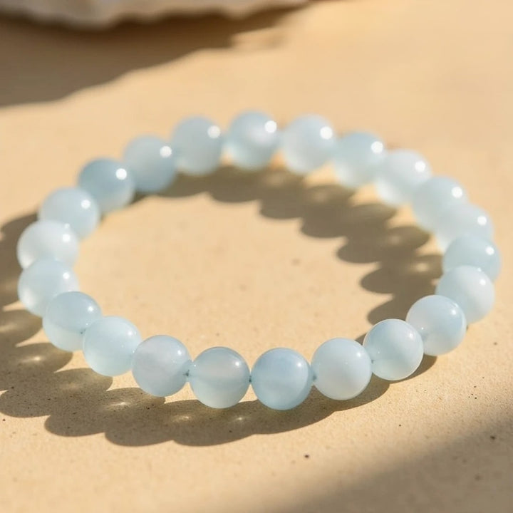 "Bonheur" Bracelet in Aquamarine