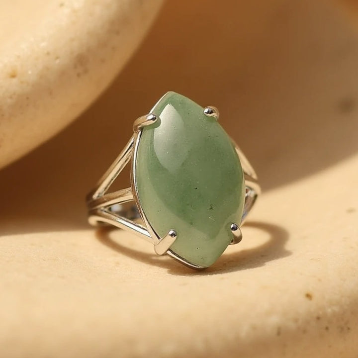 Adjustable Ring "Vision" in Natural Stone