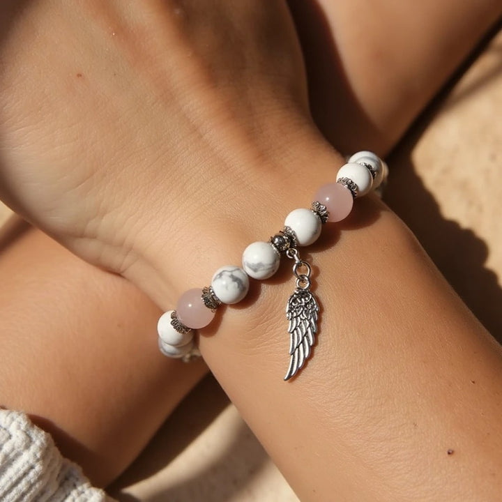 "Angel Wing" Natural Stone Bracelet