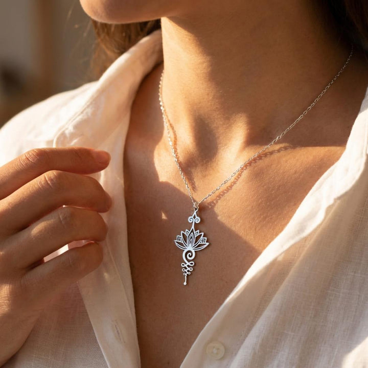 "Lotus Unalome" Pendant