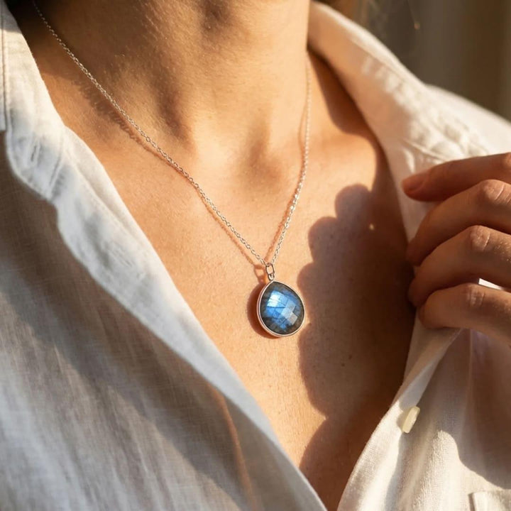 "Symbolic Protection" Pendant in Labradorite