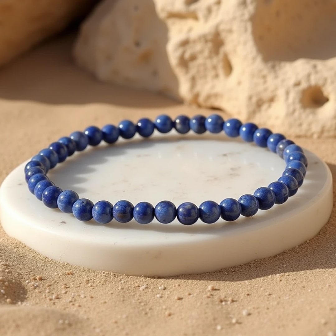 Fine Stone Bead Bracelet 4mm
