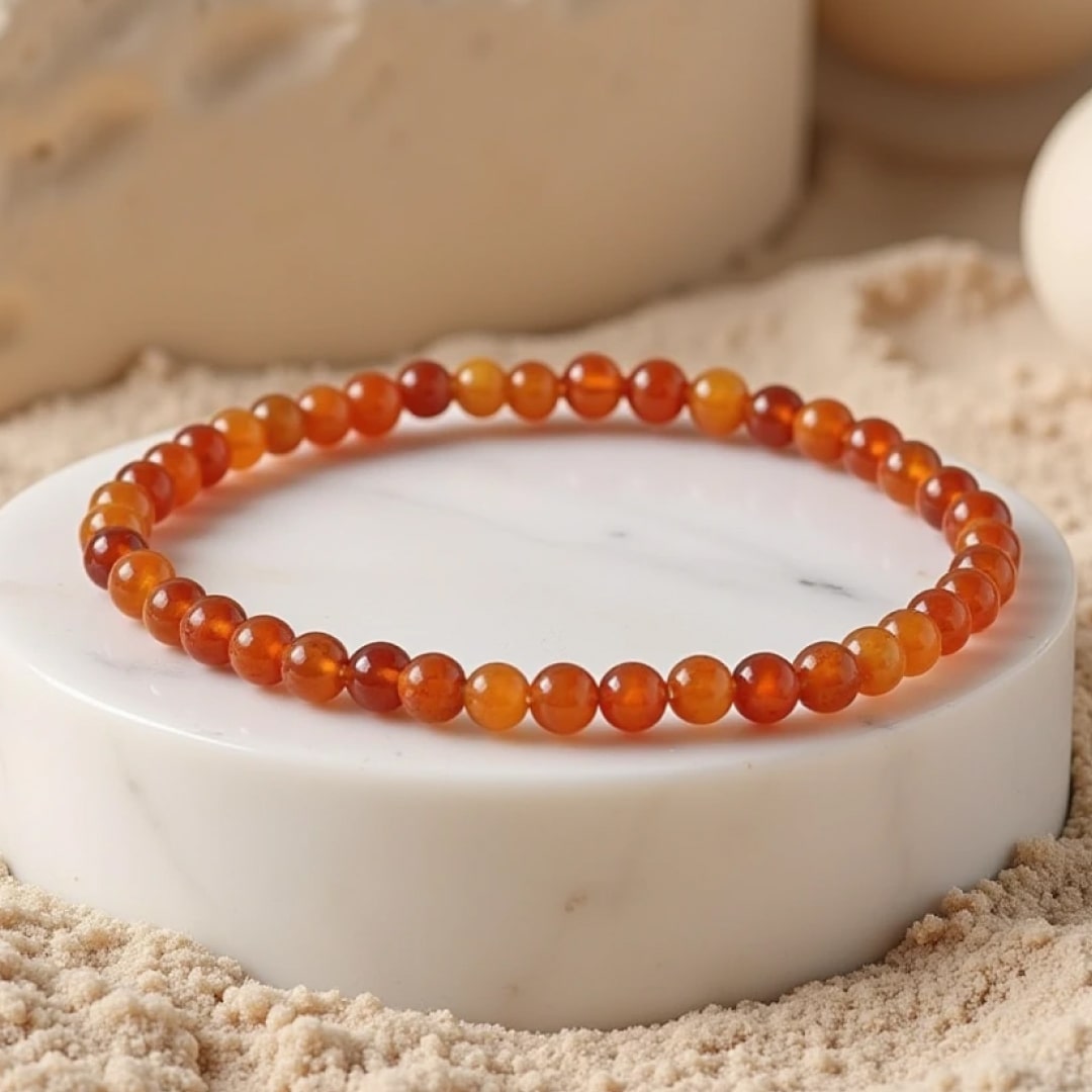 Fine Stone Bead Bracelet 4mm