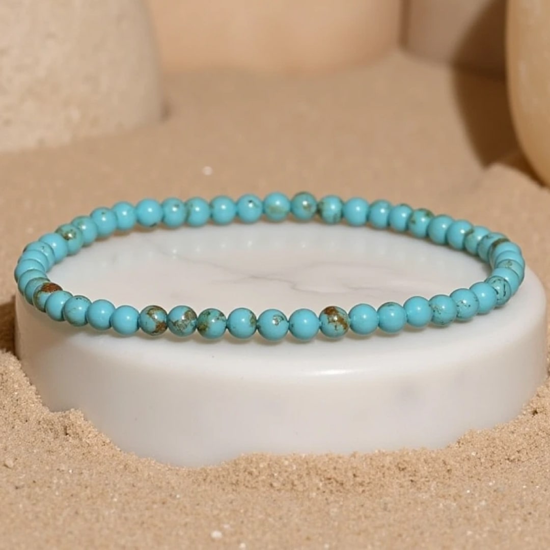 Fine Stone Bead Bracelet 4mm