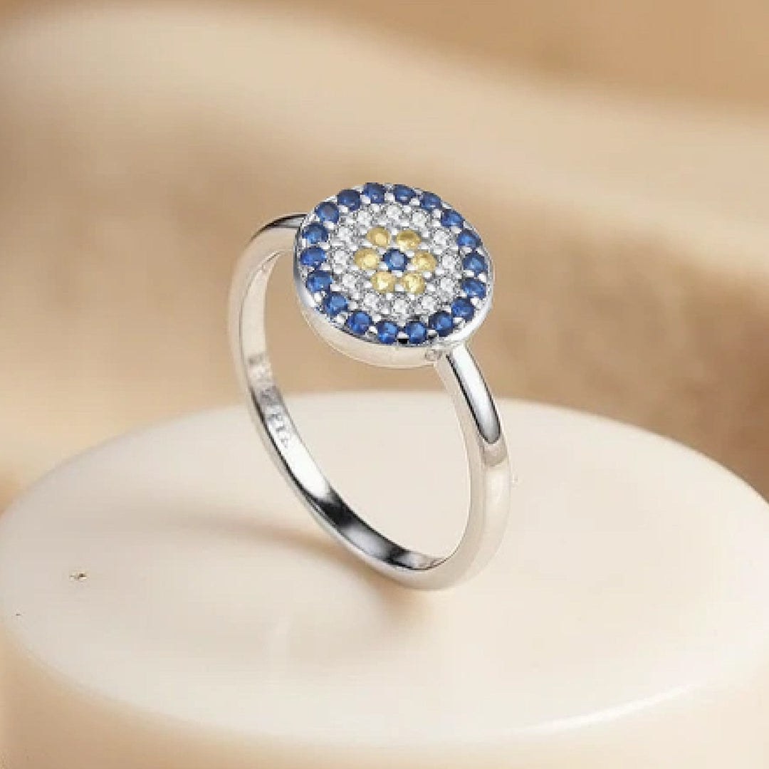 Blue Eye Pattern Ring – Traditional Symbol of Protection