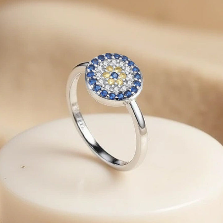 Blue Eye Pattern Ring – Traditional Symbol of Protection