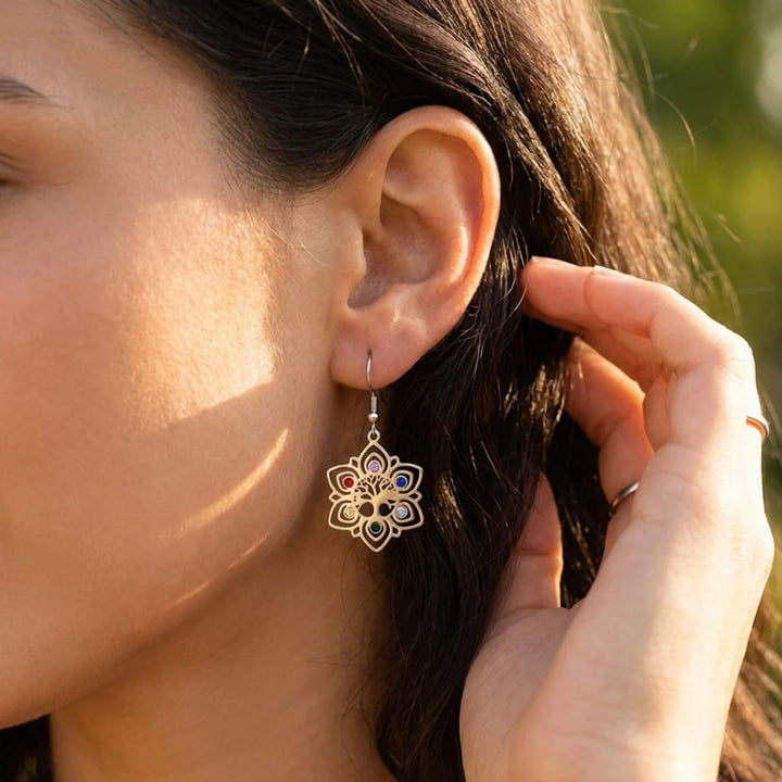 Tree of Life Earrings "Timeless Sparkle"