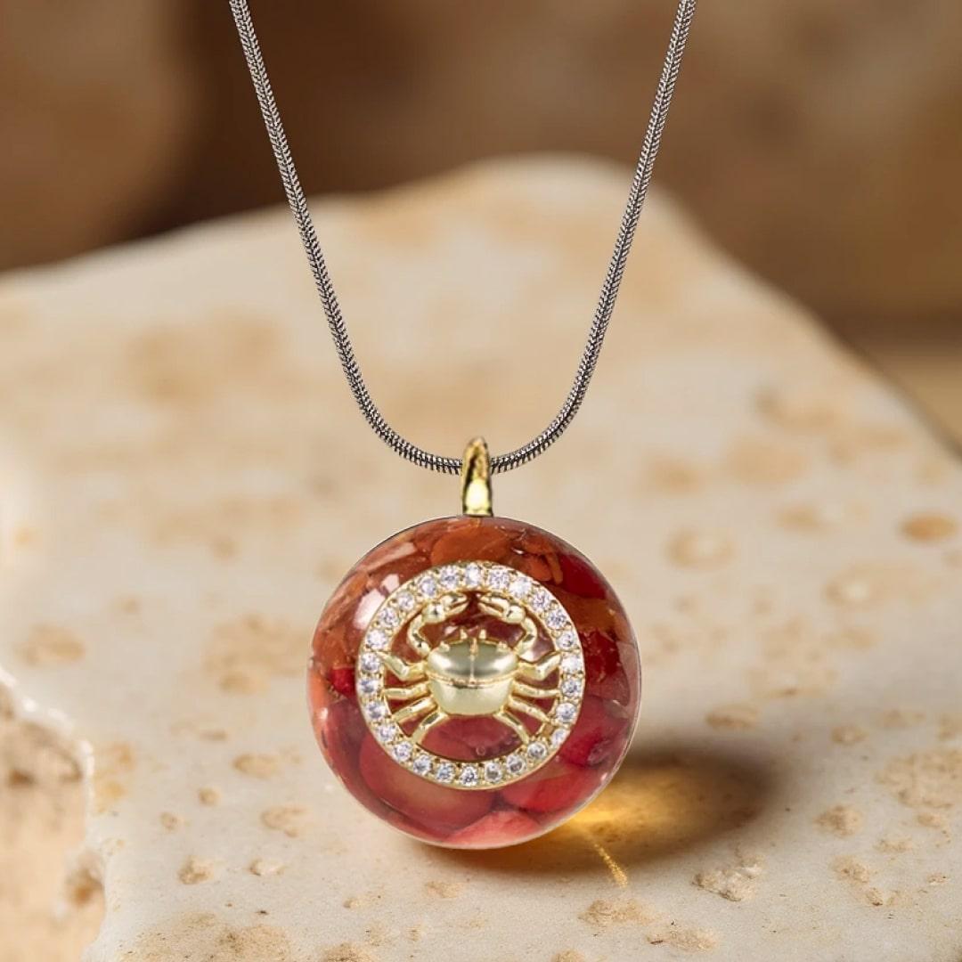 Orgonite Pendant "Astrological Sign" in Stone Chips