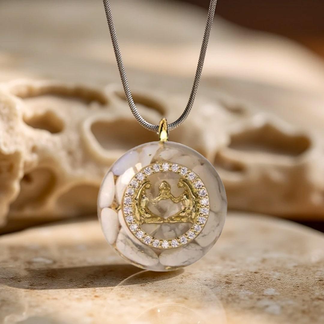 Orgonite Pendant "Astrological Sign" in Stone Chips