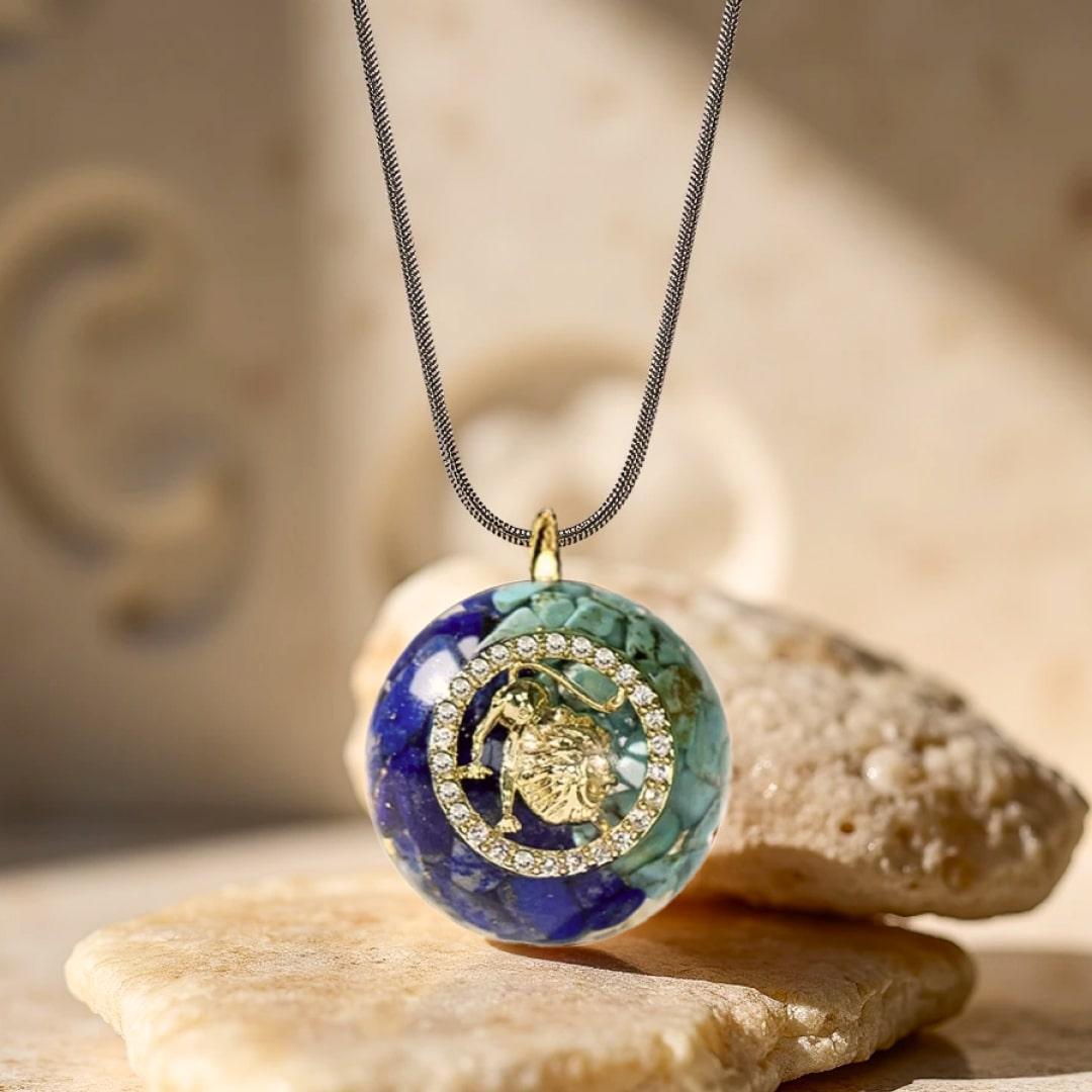 Orgonite Pendant "Astrological Sign" in Stone Chips