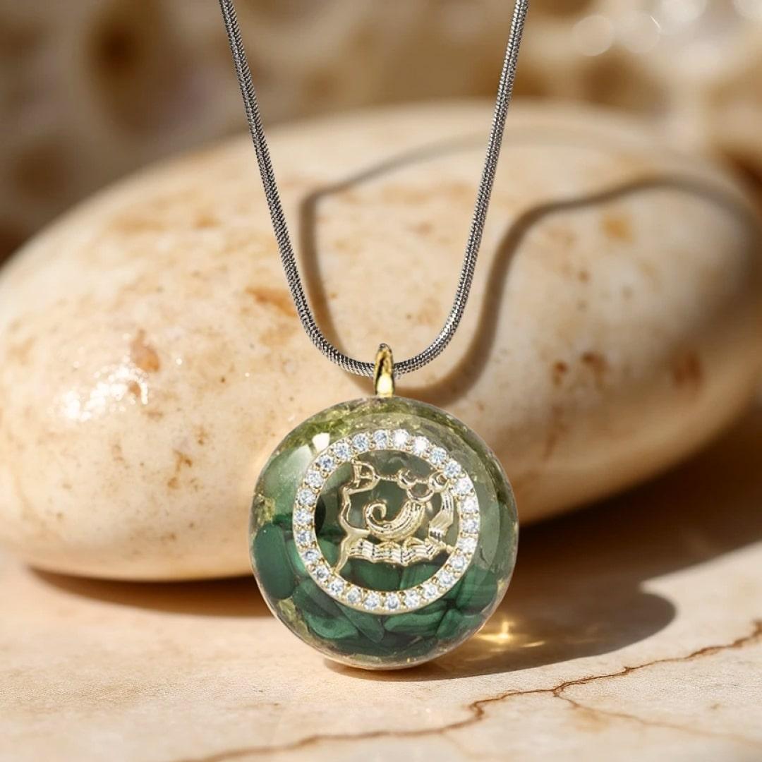 Orgonite Pendant "Astrological Sign" in Stone Chips
