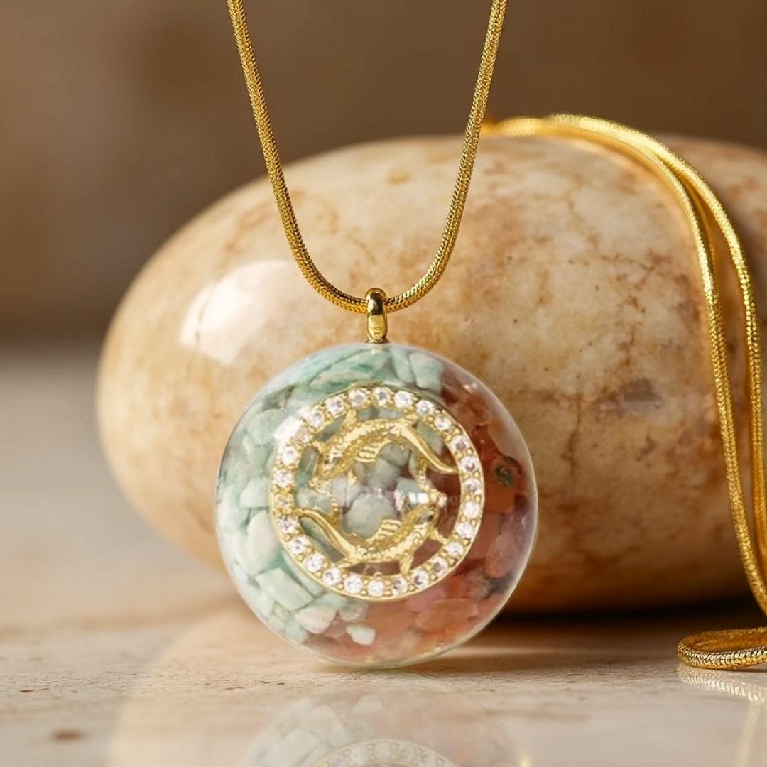 Orgonite Pendant "Astrological Sign" in Stone Chips
