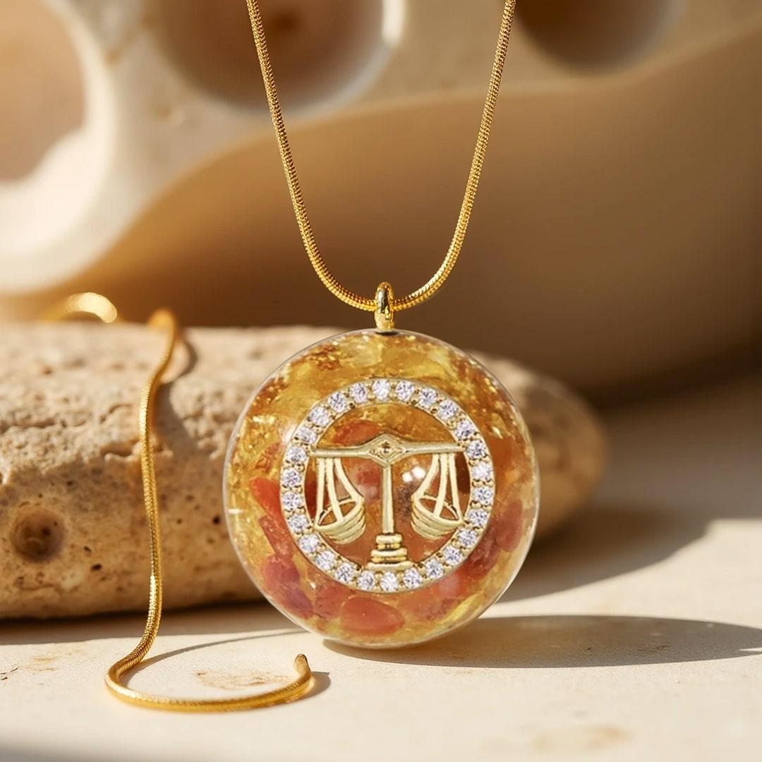 Orgonite Pendant "Astrological Sign" in Stone Chips
