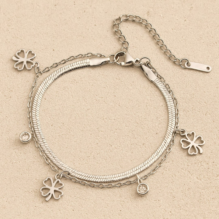 "Enchanted Clover" Bracelet - Gold / Silver