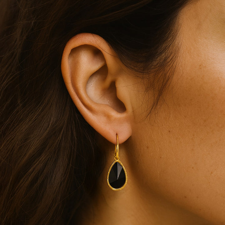 "Symbol of Strength" Onyx Earrings