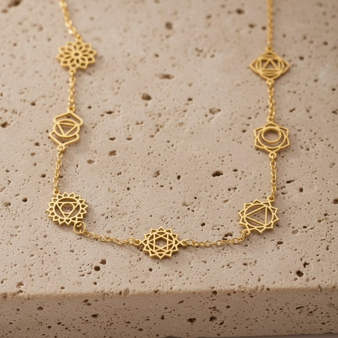 7 Chakra Necklace - Mystical Symbols
