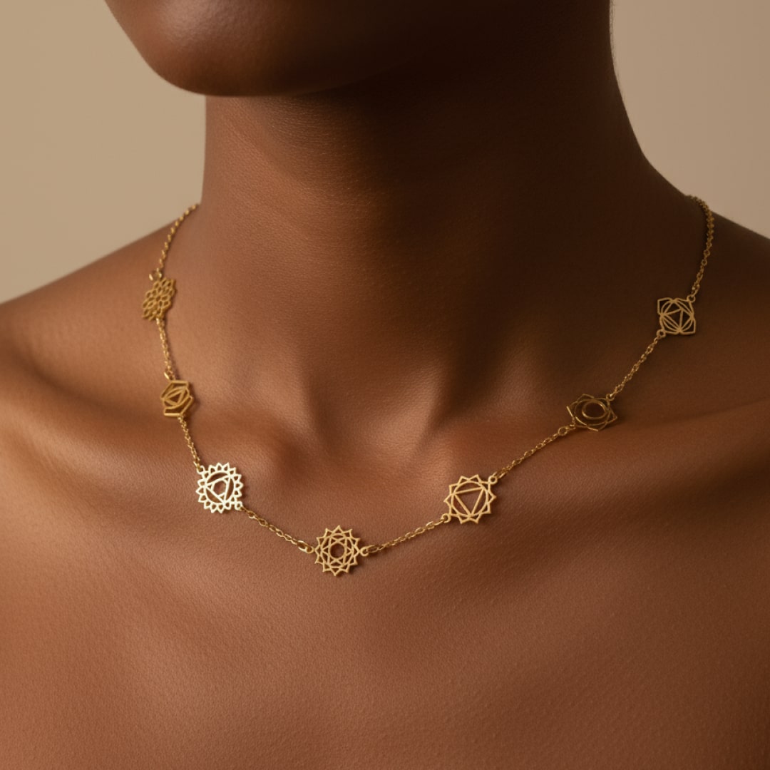 7 Chakra Necklace - Mystical Symbols