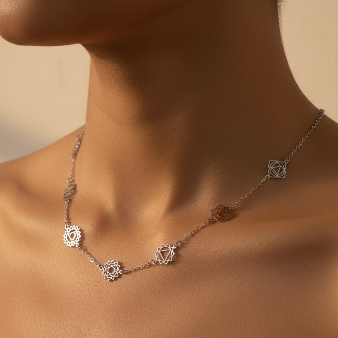 7 Chakra Necklace - Mystical Symbols