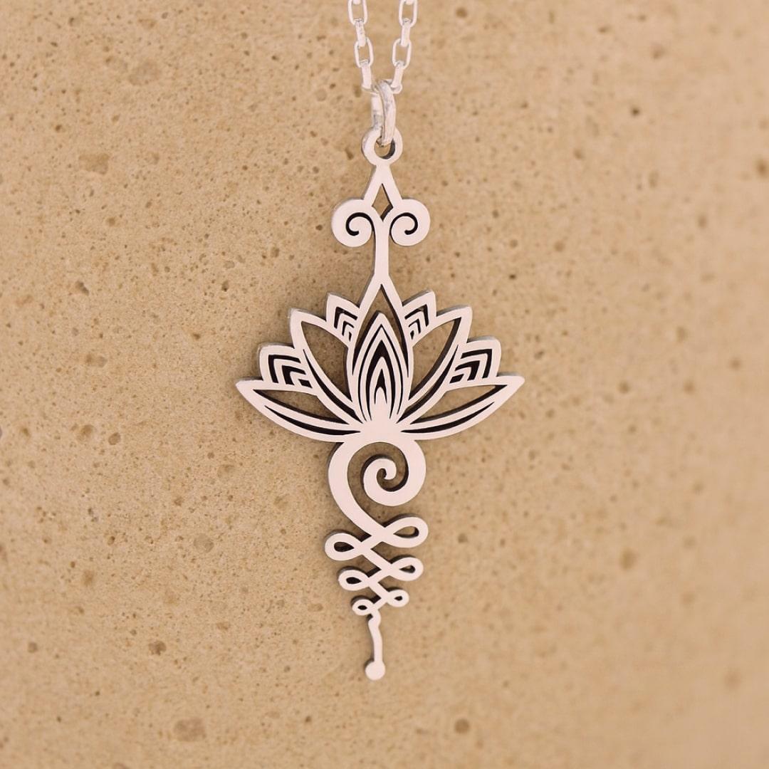 "Lotus Unalome" Pendant